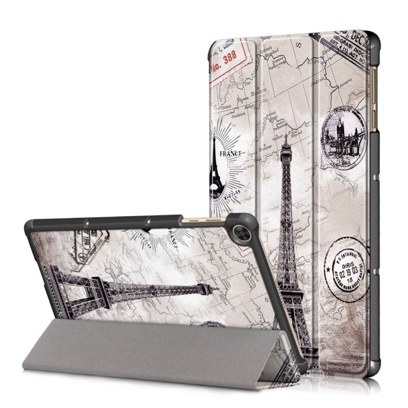 Smart Case Huawei Matepad T 10s Renforcée Tour Eiffel Rétro