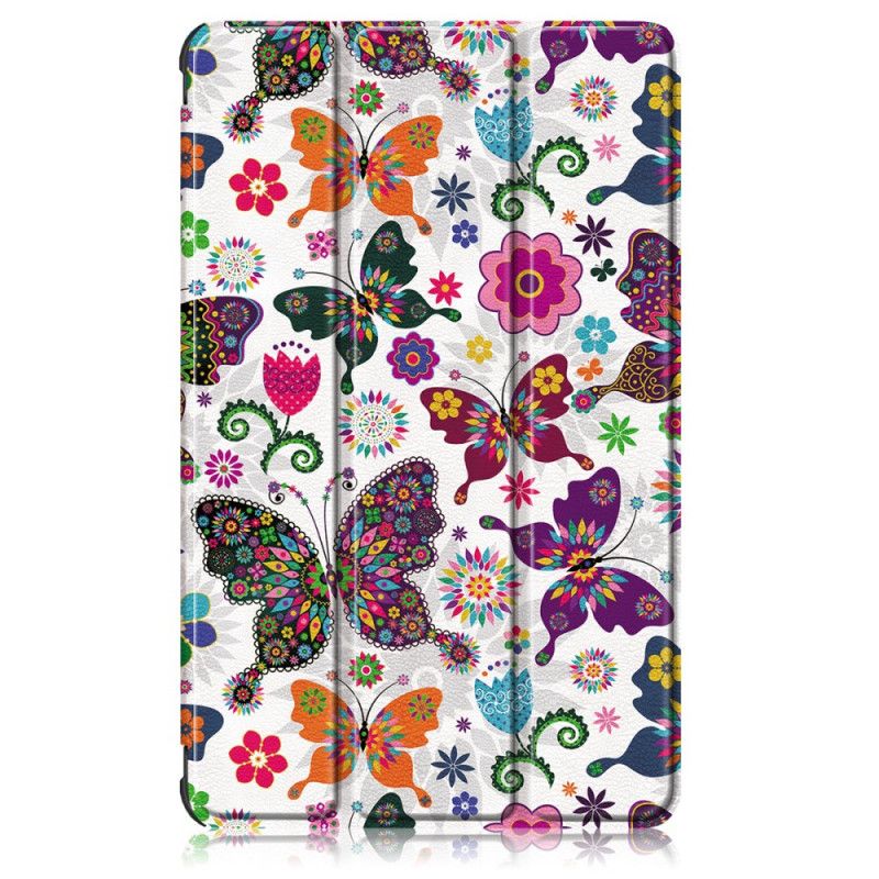 Smart Case Huawei Matepad T 8 Renforcée Papillons Et Fleurs