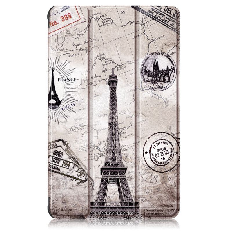 Smart Case Huawei Matepad T 8 Renforcée Tour Eiffel Rétro