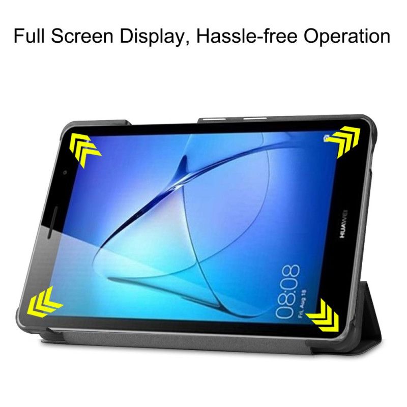 Smart Case Huawei Matepad T 8 Tri Fold Coins Renforcés