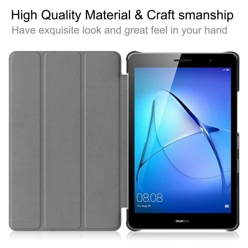 Smart Case Huawei Matepad T 8 Tri Fold Coins Renforcés