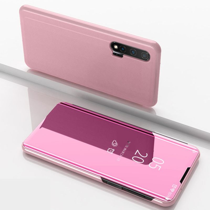 View Cover Huawei Nova 6 Miroir Et Simili Cuir