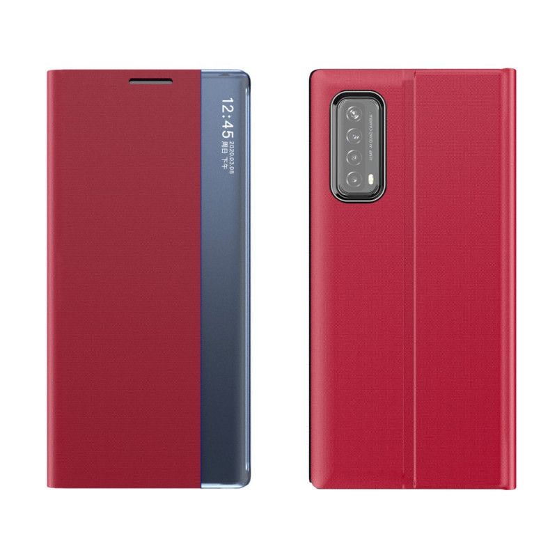 View Cover Huawei P Smart 2021 Simili Cuir Texturé