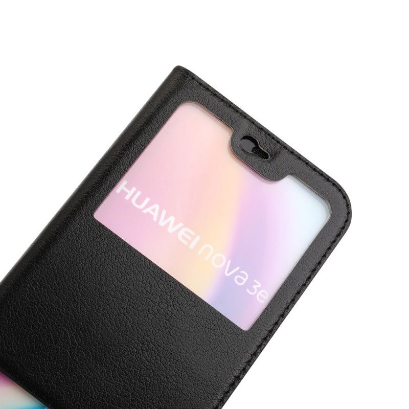 View Cover Huawei P20 Lite Dual Effet Cuir