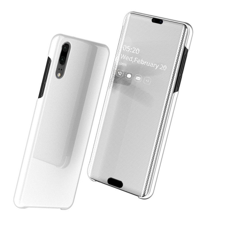 View Cover Huawei P20 Miroir Et Effet Cuir