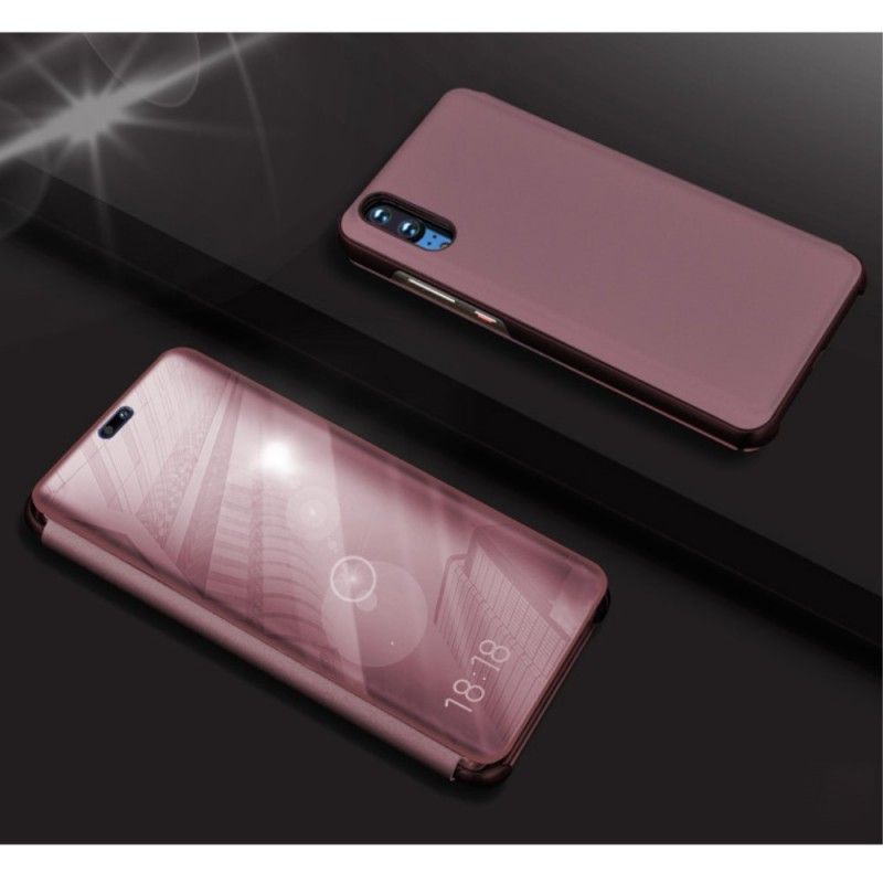 View Cover Huawei P20 Miroir Et Simili Cuir