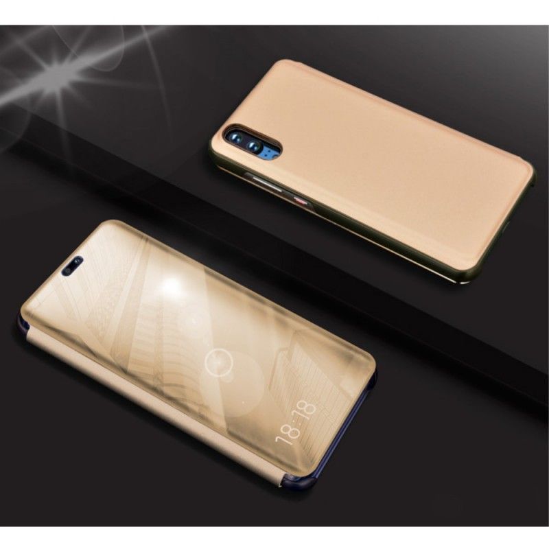 View Cover Huawei P20 Miroir Et Simili Cuir