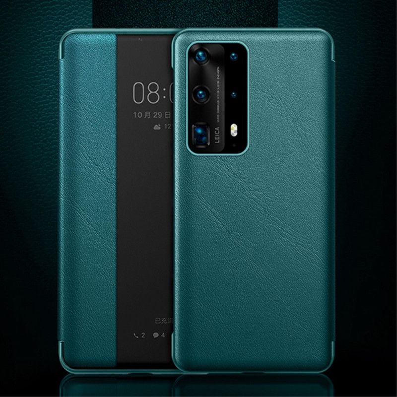 View Cover Huawei P40 Effet Cuir