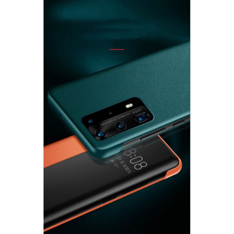 View Cover Huawei P40 Effet Cuir