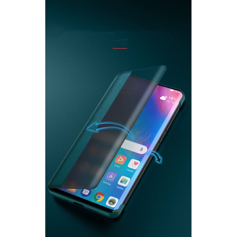 View Cover Huawei P40 Effet Cuir