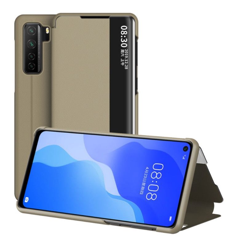 View Cover Huawei P40 Lite 5g Simili Cuir Texturé