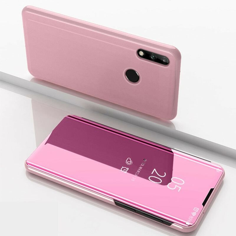 View Cover Huawei P40 Lite E / Y7p Miroir et Simili Cuir