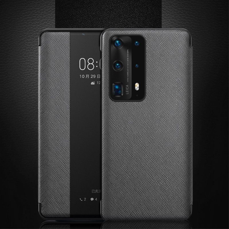 View Cover Huawei P40 Simili Cuir Texturé