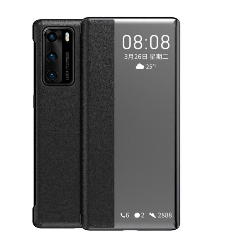 View Cover Huawei P40 Simili Cuir Window