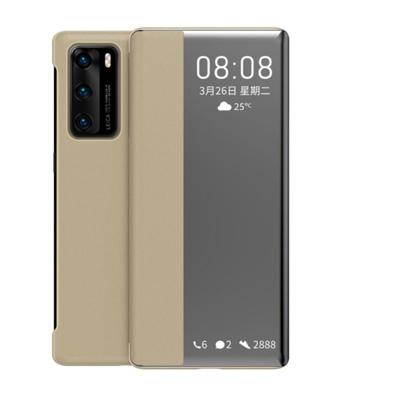 View Cover Huawei P40 Simili Cuir Window