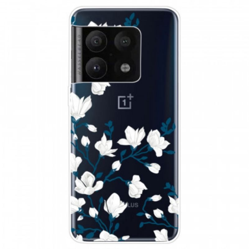 Coque OnePlus 10 Pro 5G Fleurs Blanches