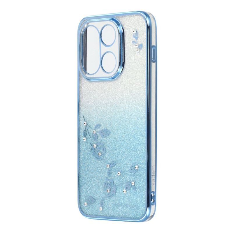 Coque OnePlus 15 Fleurs et Paillettes Dégradées