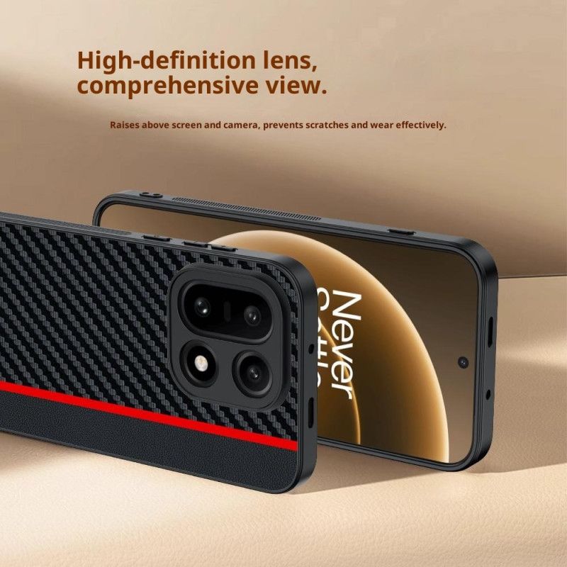 Coque OnePlus 15 Texture Fibre de Carbone