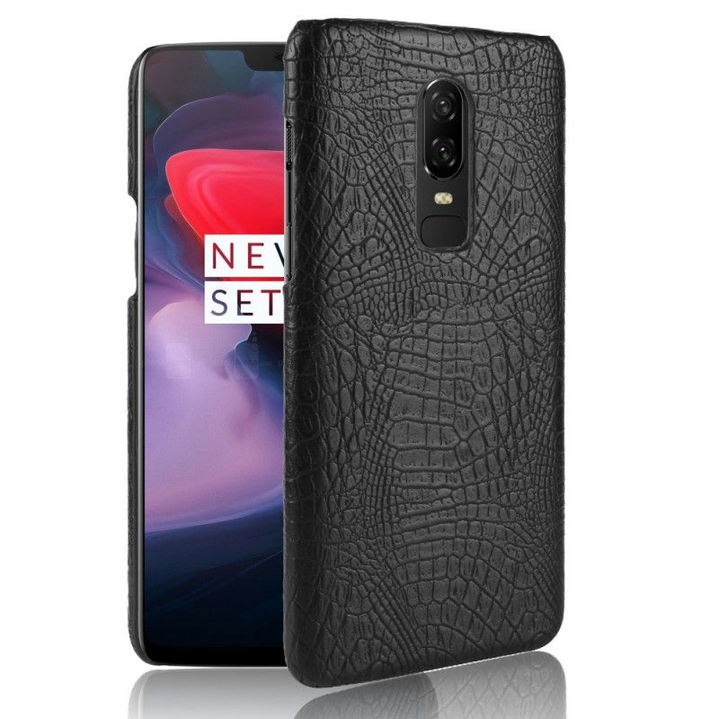 Coque Oneplus 6 Effet Peau De Crocodile