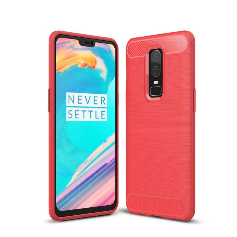 Coque Oneplus 6 Fibre Carbone Brossée