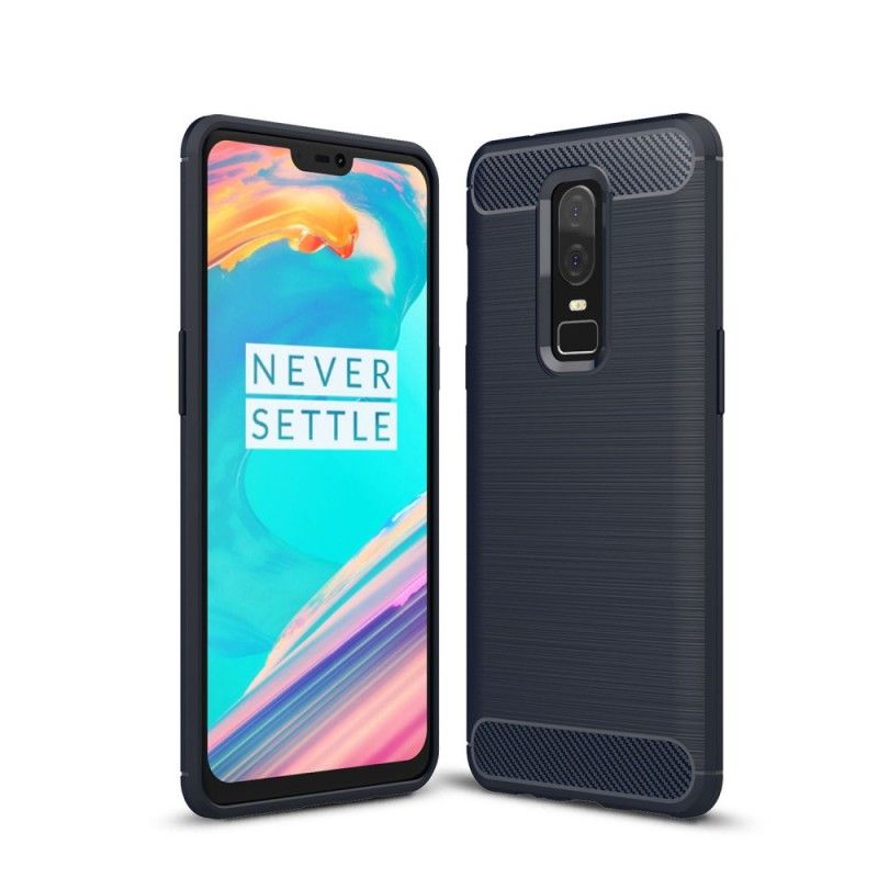 Coque Oneplus 6 Fibre Carbone Brossée