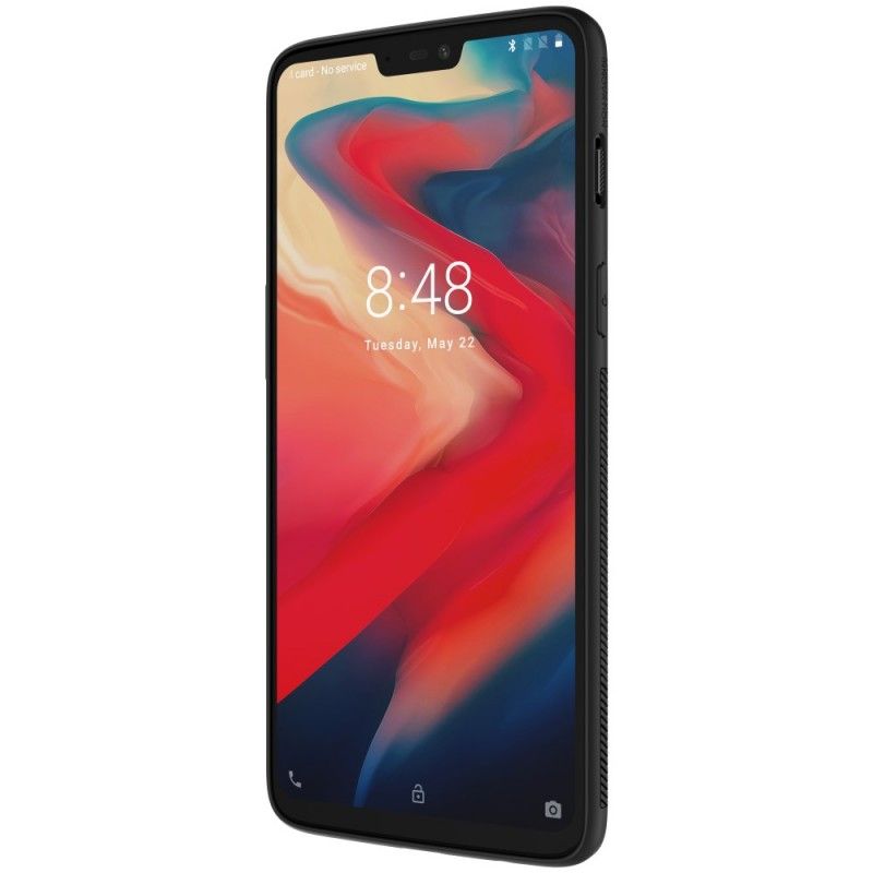 Coque Oneplus 6 Nillkin Fibre Synthétique Et Feuille Magnétique