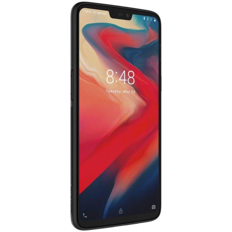 Coque Oneplus 6 Nillkin Fibre Synthétique Et Feuille Magnétique