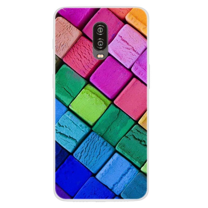 Coque Oneplus 6t Blocs Colorés