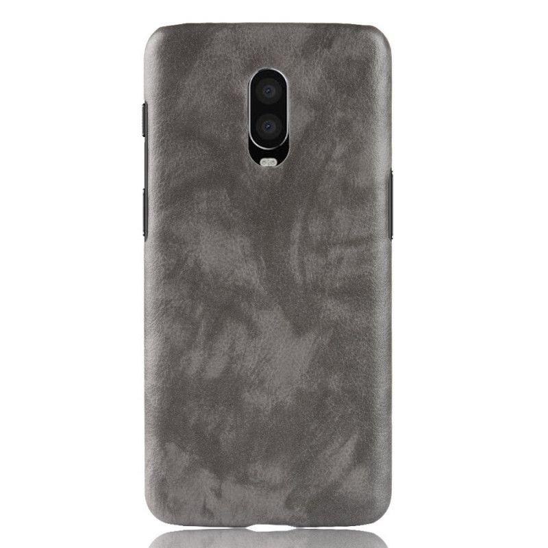 Coque Oneplus 6t Effet Cuir Litchi Performance