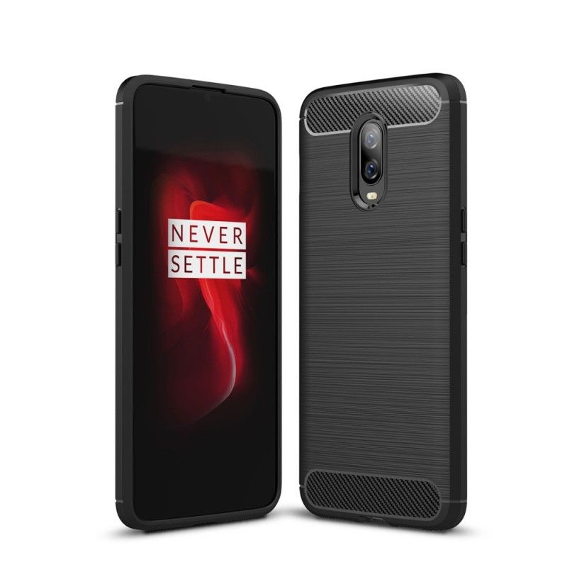 Coque Oneplus 6t Fibre Carbone Brossée