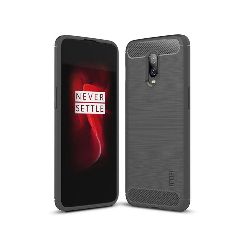 Coque Oneplus 6t Fibre Carbone Brossée Mofi