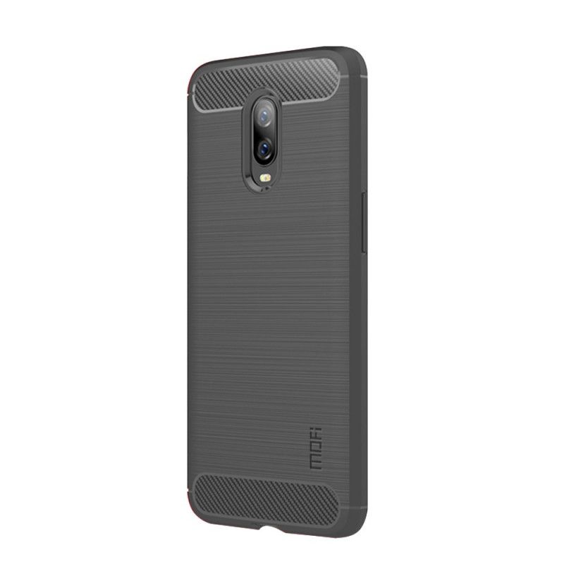 Coque Oneplus 6t Fibre Carbone Brossée Mofi