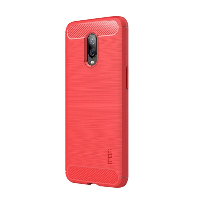 Coque Oneplus 6t Fibre Carbone Brossée Mofi