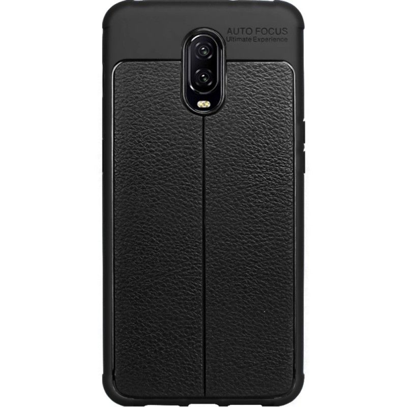 Coque Oneplus 6t Imak Simili Cuir Coutures