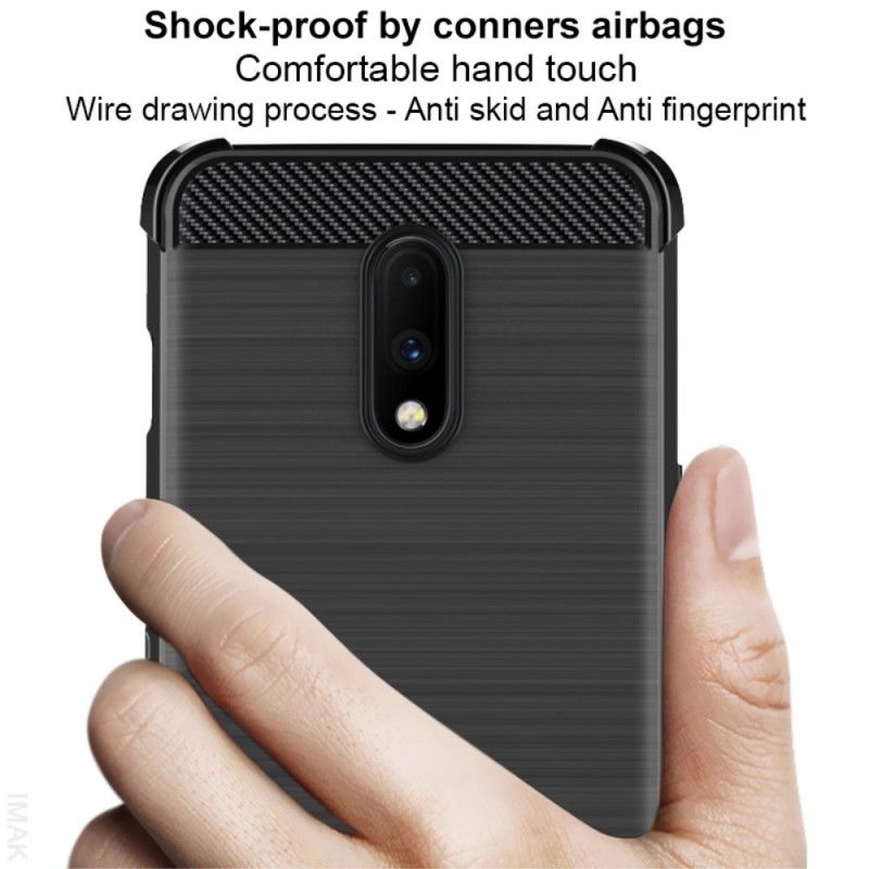 Coque Oneplus 7 Fibre Carbone Brossée Imak