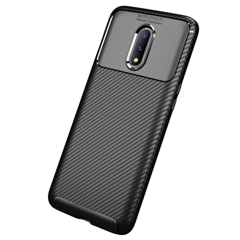 Coque Oneplus 7 Flexible Texture Fibre Carbone