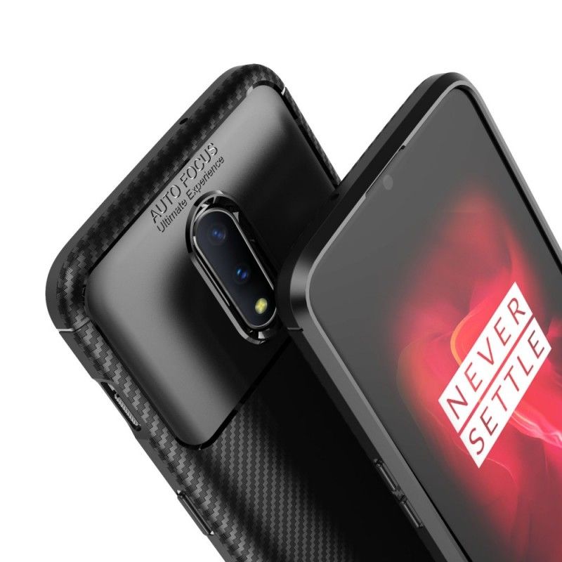 Coque Oneplus 7 Flexible Texture Fibre Carbone