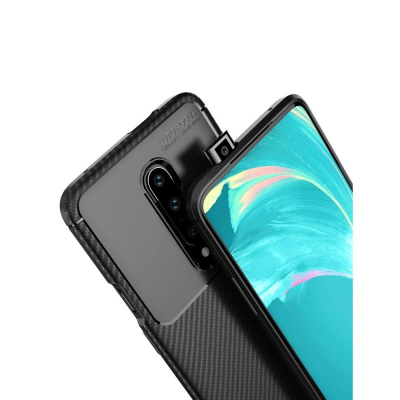 Coque Oneplus 7 Pro Flexible Texture Fibre Carbone