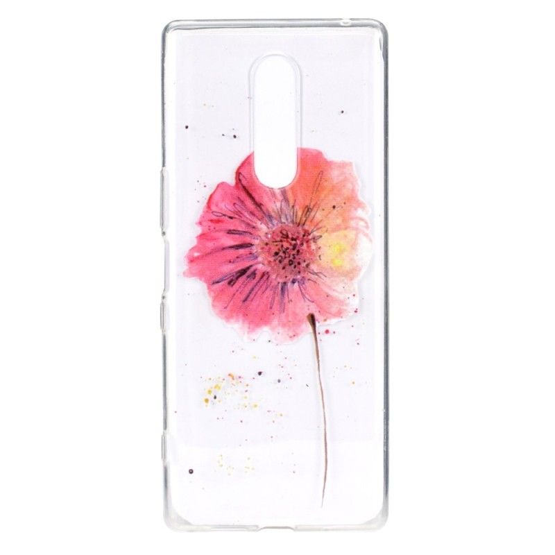 Coque Oneplus 7 Pro Transparente Coquelicot Aquarelle