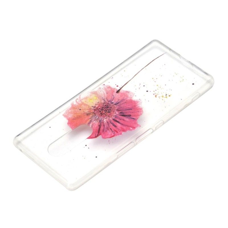 Coque Oneplus 7 Pro Transparente Coquelicot Aquarelle