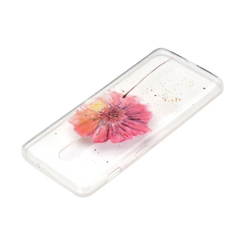 Coque Oneplus 7 Transparente Coquelicot Aquarelle