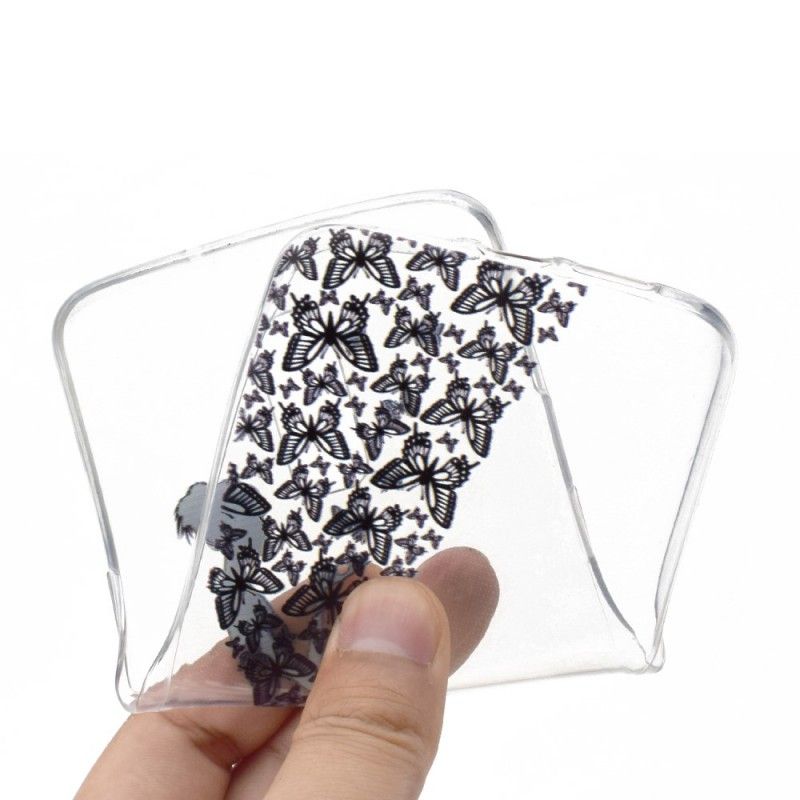 Coque Oneplus 7 Transparente Robe Papillons