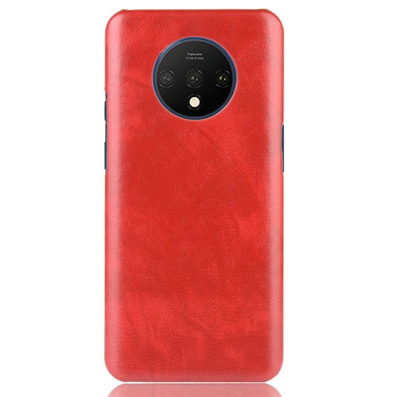 Coque Oneplus 7t Effet Cuir Litchi Performance