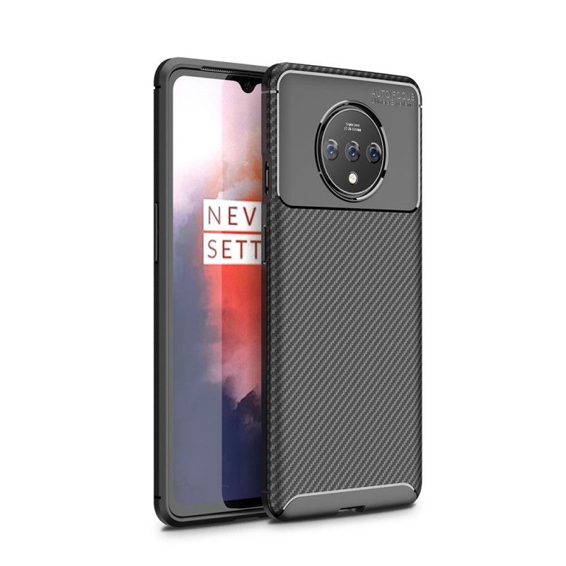 Coque Oneplus 7t Flexible Texture Fibre Carbone