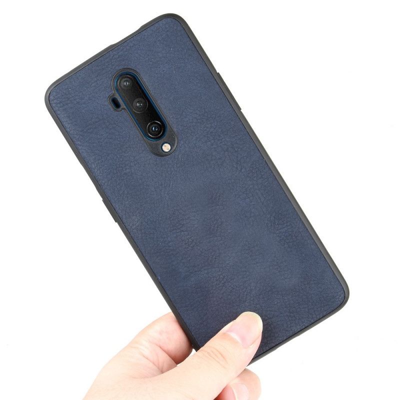 Coque Oneplus 7t Pro Effet Cuir Look Vintage