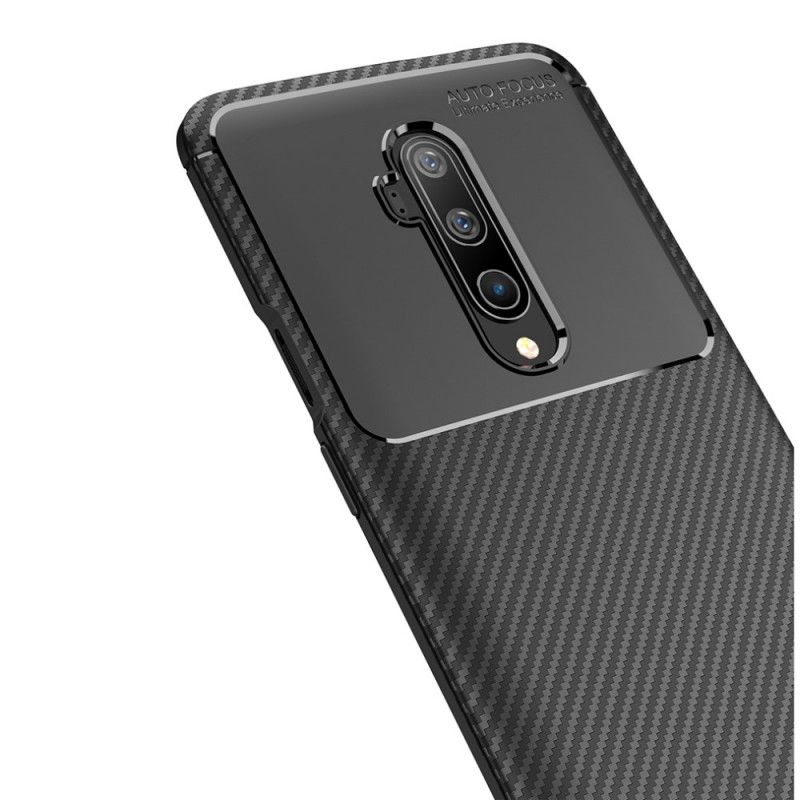 Coque Oneplus 7t Pro Flexible Texture Fibre Carbone