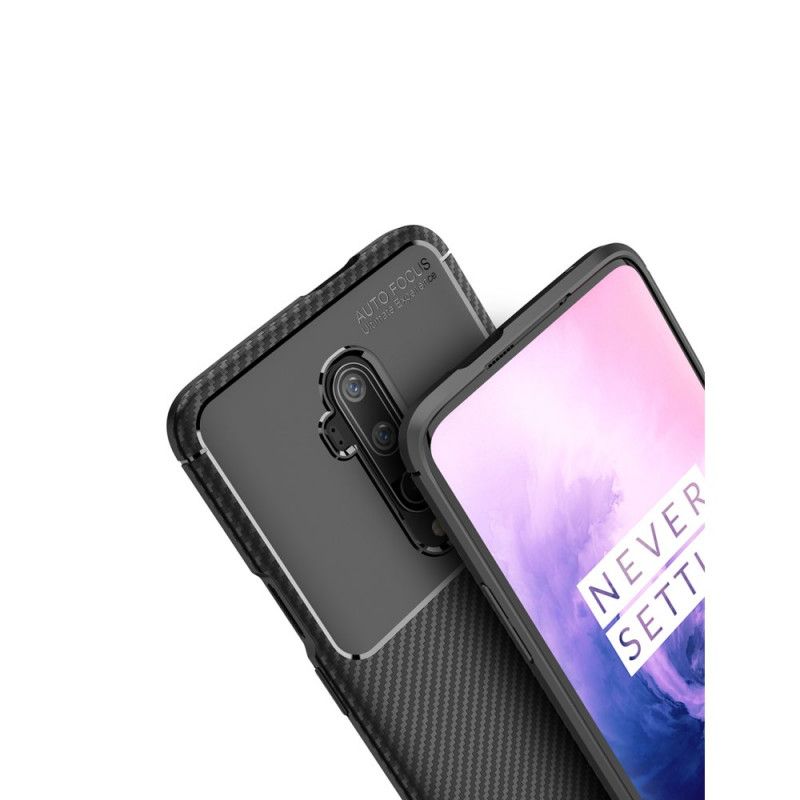 Coque Oneplus 7t Pro Flexible Texture Fibre Carbone