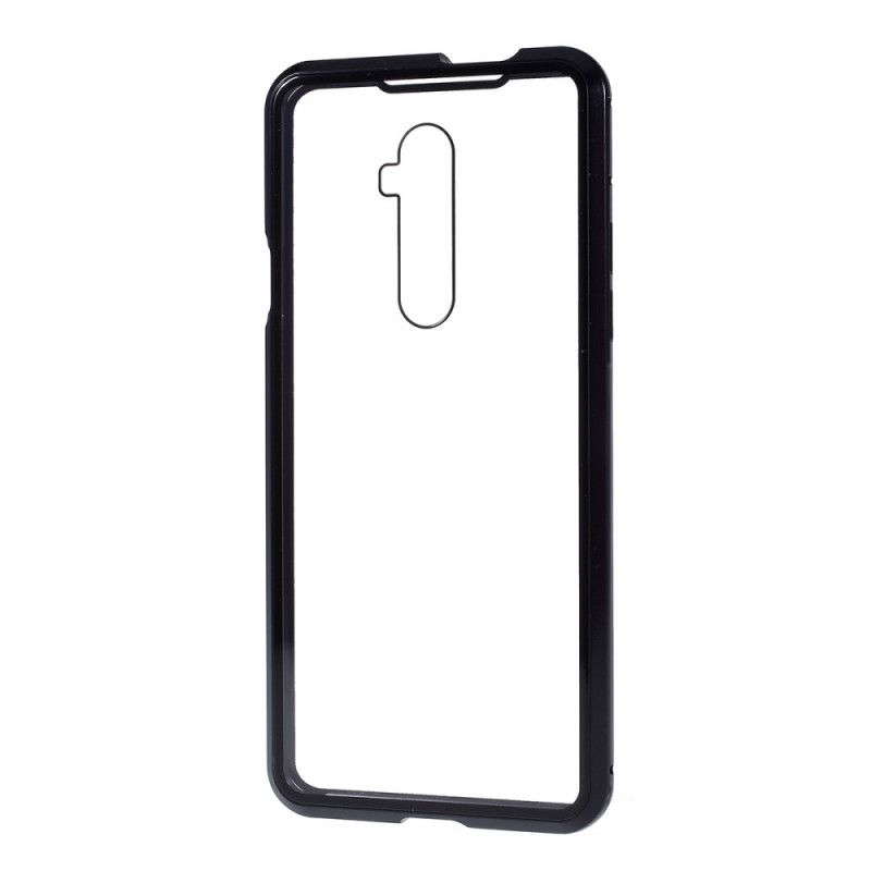 Coque Oneplus 7t Pro Rebords Métal Et Verre Trempé