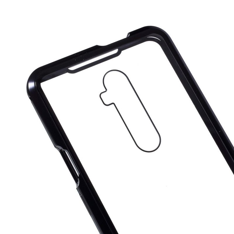 Coque Oneplus 7t Pro Rebords Métal Et Verre Trempé