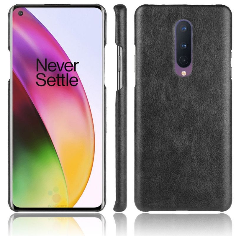 Coque Oneplus 8 Effet Cuir Litchi Performance